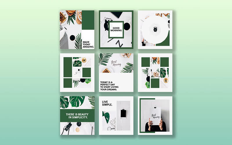 Social Media Digital Website banner |Cheap| Mint-Green Theme| Personalized Design |Minimalist| Best| Get Solutions UAE