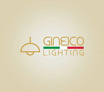 Gineico Lights combination electric logo design | Custom logo| Light background emblem ideas| Simple| GetSolutions360