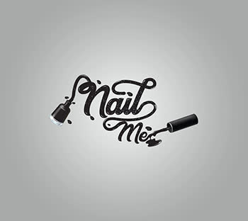 Black wordmark logo design| Simple| Professional| Nail Me | Nail paint bottle ideas| Unique | GetSolutions360