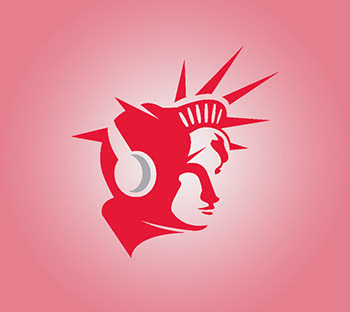 Red & White headphones ideas, Emblem logo designs, Statue of Liberty, pink, good price, custom design, GetSolutions360